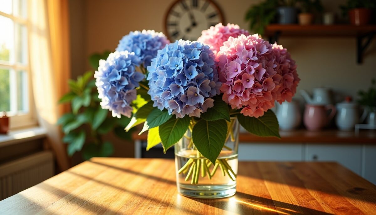 Astuces et conseils pour préserver longtemps vos fleurs d'hortensia en vase