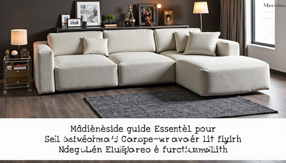 Méridienne : Votre Guide Essentiel pour Sélectionner un Canapé Alliant Élégance et Fonctionnalité