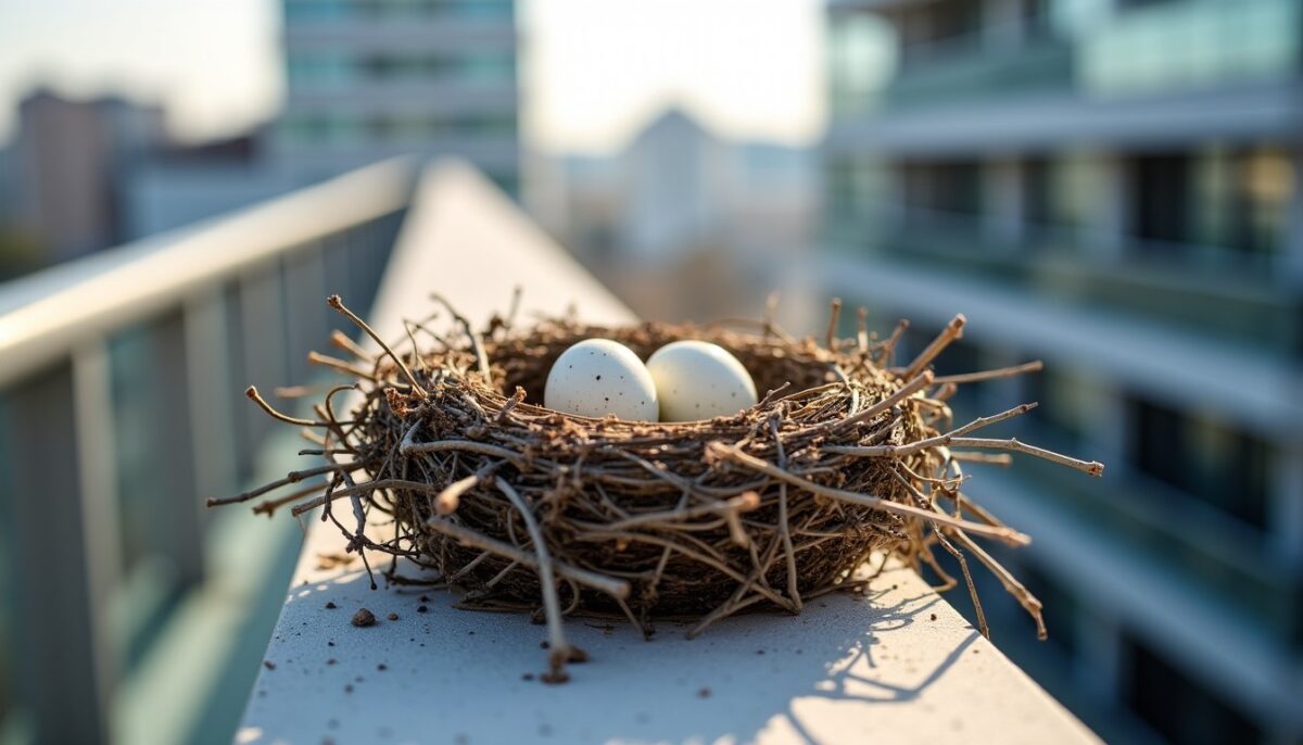 Nid de pigeon sur mon balcon : symboles et messages révélateurs